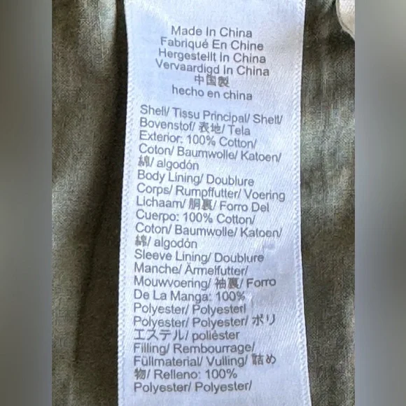 Madewell Light-spun Dumont Quilted Oversized Fit Olive/Green Jacket Size Small - Picture 16 of 16